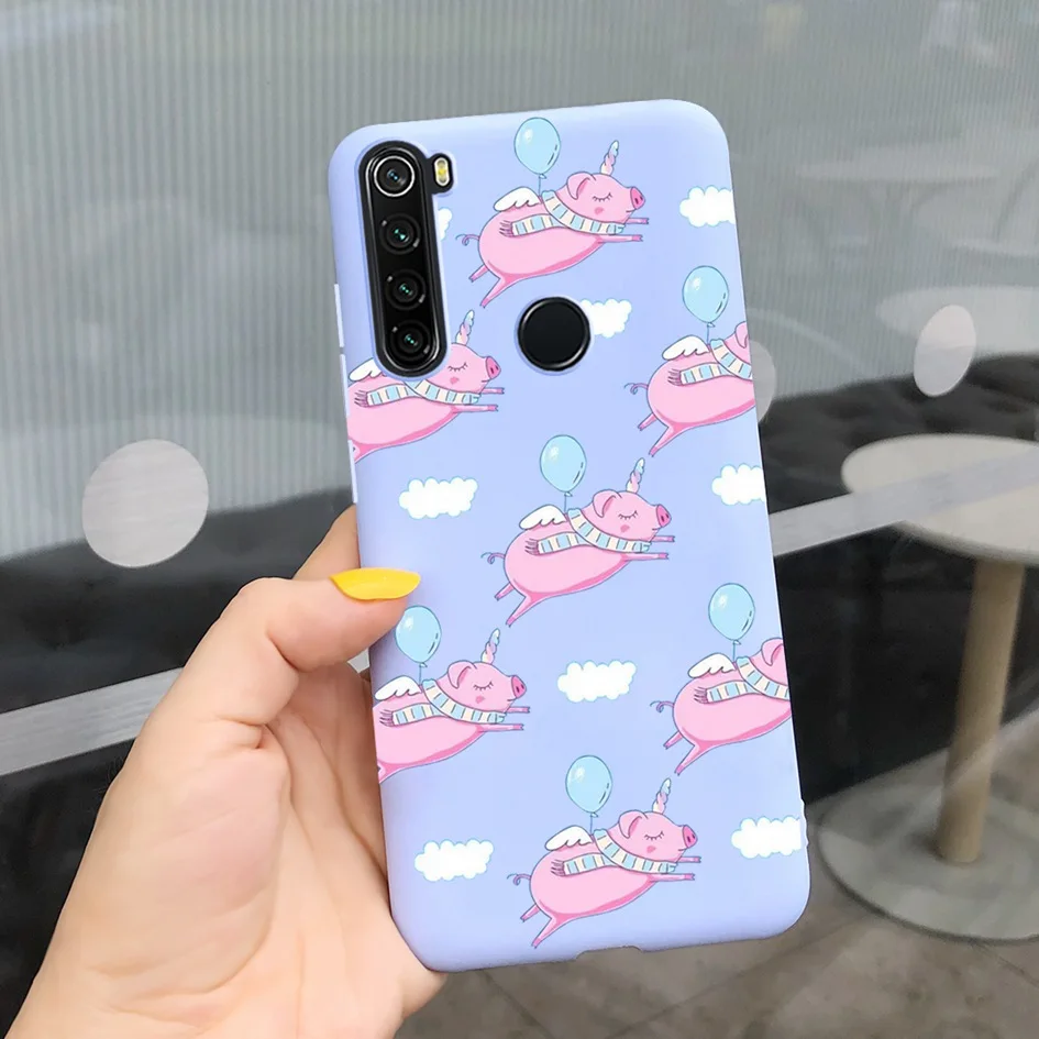 For Fundas Xiaomi Redmi 8A Note 8 Pro Case Cute Cartoon Silicone Pattern Back Cover For Redmi Note 8 Pro Redmi8 A8 8 A Phone Bag xiaomi leather case card Cases For Xiaomi