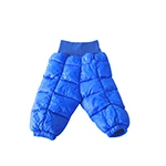 Blue Г. Брюки для новорожденных Новые Детские Пуховые брюки детские длинные штаны с высокой талией Зимние теплые плотные От 3 до 6 лет для мальчиков и девочек - Цвет: Blue