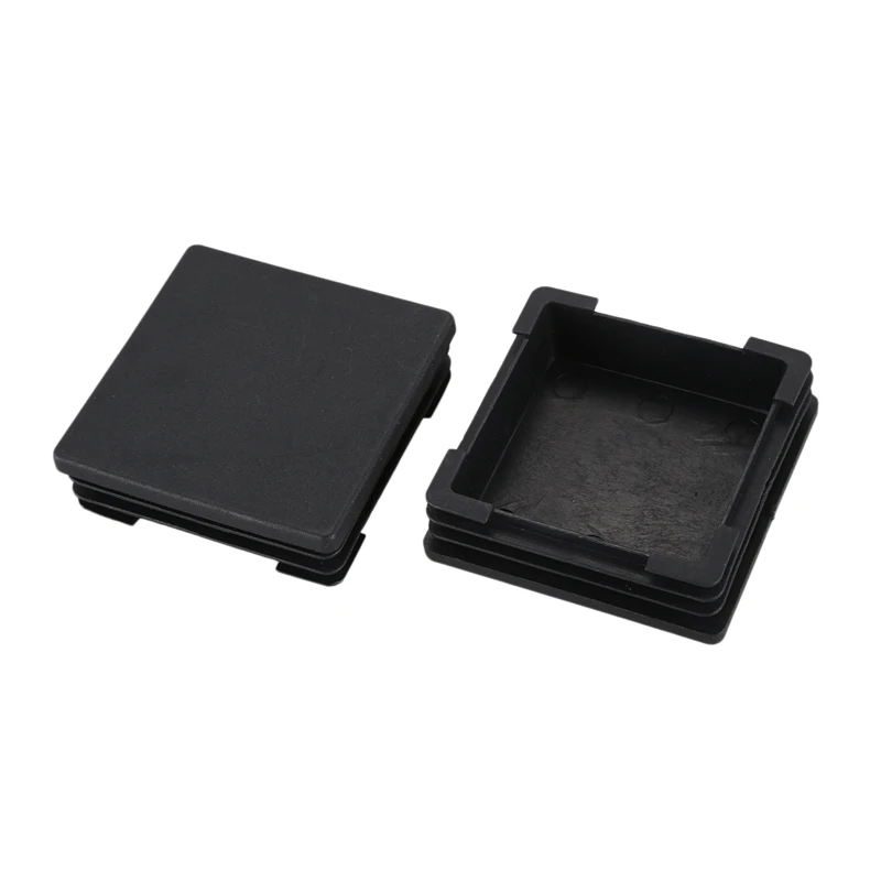 

New 2 Pcs 70mm x 70mm Plastic Square Caps Tube Pipe Inserts End Blanking