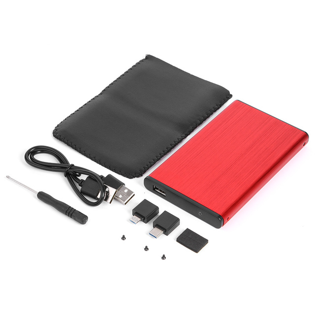 Laptop PC 2.5 inch USB 3.0 External Hard Drive Disk Box USB 2.0 Support 10TB HDD SSD Mobile Enclosure Case
