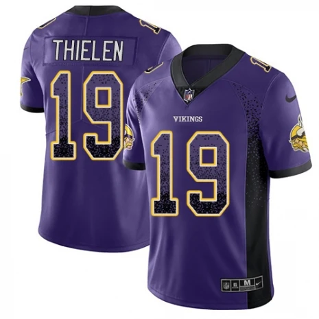 Мужская футболка из Миннесоты высокого качества Vikings Stefon Diggs rush - Цвет: For men