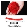 200pcs Red Worms Soft Bait Shrimp odor Smell Silicone Artificial Lure Fishy Lifelike Earthworm Carp Bass Pesca Fishing Tackle ► Photo 2/6