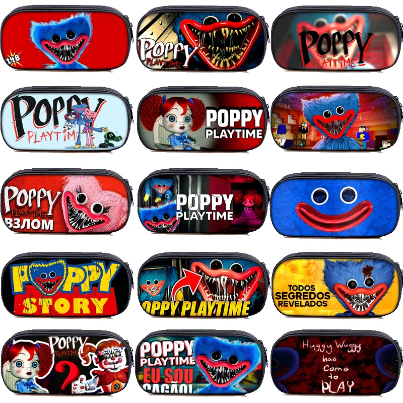 Poppy Playtime Pencil Box Kids Cool Anime Case Boys Girls Cartoon Pen Bags Students Multifunction Storage Gifts |