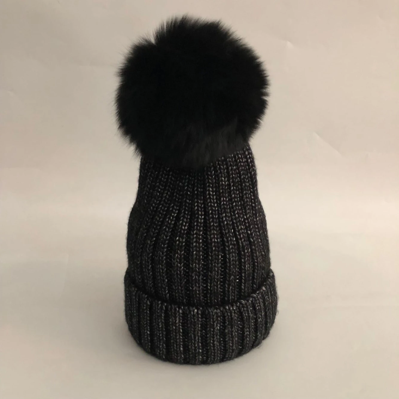 ZJBECHAHMU, модная новинка, натуральный Лисий мех, норковые помпоны, шапки для повседневной носки, зимние, шерстяные, теплые, с помпоном, Skullies Beanies, шапка, шапки для женщин