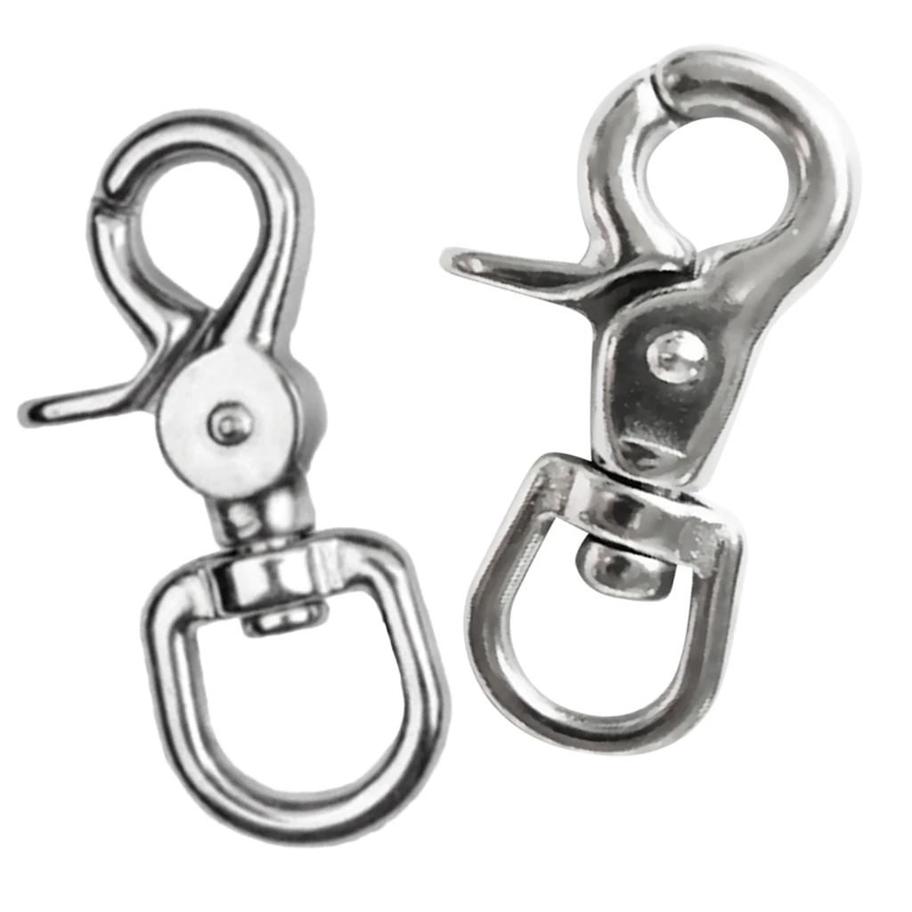 2 Pieces Swivel Lobster Clasp Clip Snap Hook Bag Pet Lanyard