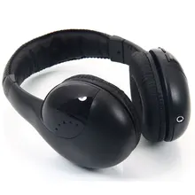 5 in 1 Wireless Headphones for MP3 PC TV Wired Stereo Sport Earphones Black