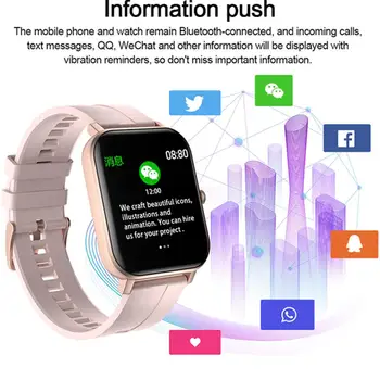 

F22 Smart Watch Men Women 1.4inch Full Touch Screen SmartWatch Fitness Tracker Heart Rate Monitor IP67 Smart Bracelet GTS Watch