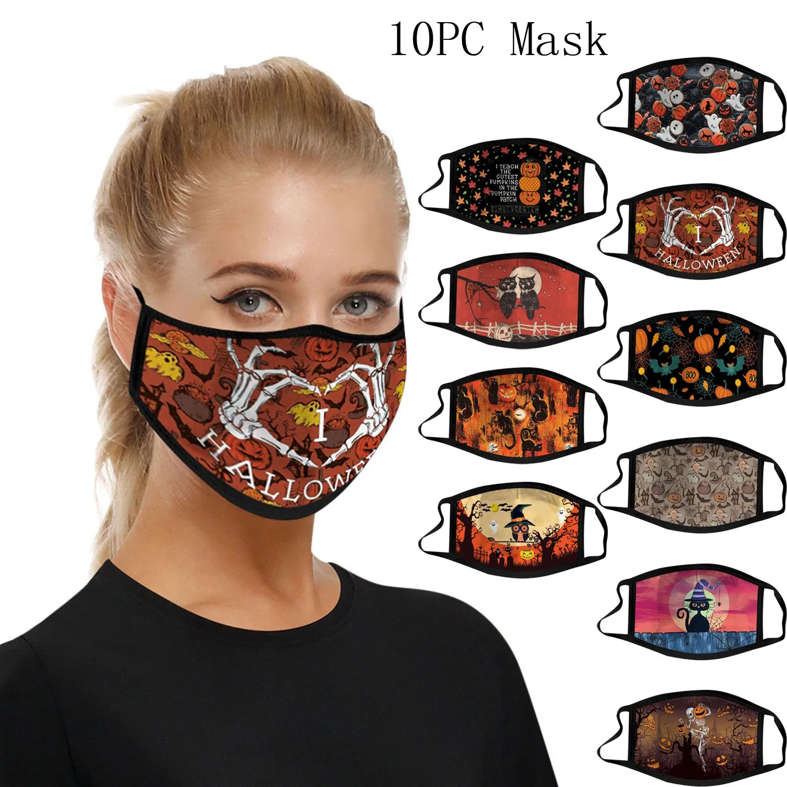 

masque sourire mask for face halloween skull mask Adult Mouth Masks for Protection Face Mask funny face mask reusable Mask 40%