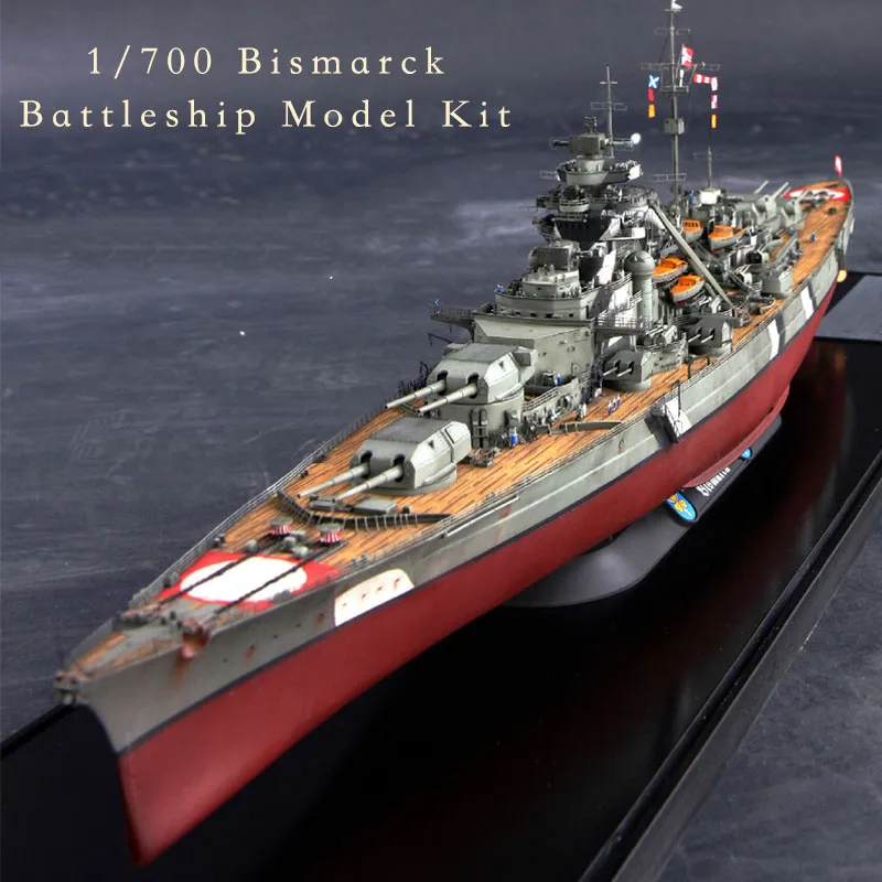 Trumpeter Meng Flyhawk 1/700 Вторая мировая война немецкий KM Бисмарк боевой корабль ВМС