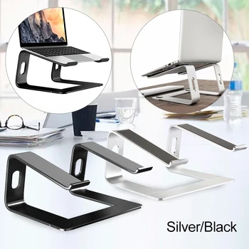 

Pohiks Aluminum Alloy Lightweight Laptop Cooling Stand Holder Durable Ventilation Desktop Vertical Notebook Bracket