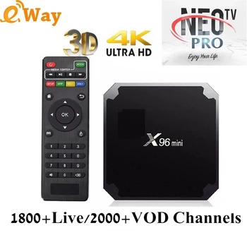 

X96 mini S905W Android TV BOX 9.0+NEOtv IPTV NEO subscription Belgium Arabic Morocco 1800 Live IPTV m3u smart tv