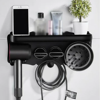 

Aluminum Alloy Hair Dryer Holder Nail Free Blower Rack Organizer For Dyson