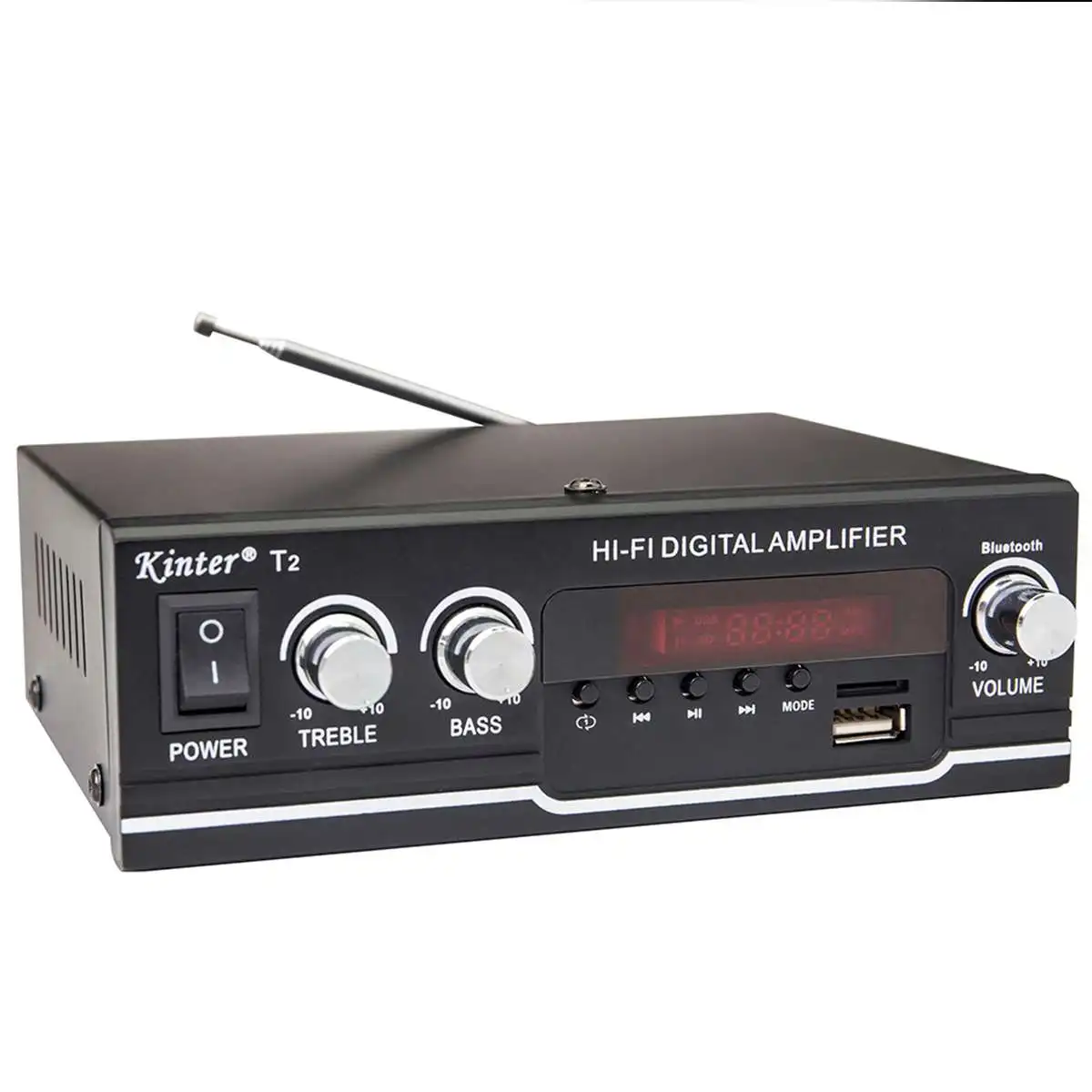 12 В/110-220 В 400 Вт 2 канала мини bluetooth HiFi стерео усилитель USB SD FM Радио мощность стерео автомобильный усилитель аудио домашний усилитель