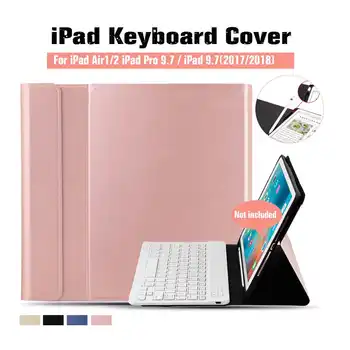 

Rechargeable bluetooth Keyboard Cover Keyboard Case For iPad Air1/2 for iPad Pro 9.7 / for iPad 9.7(2017/2018) Multi-Angle Stand