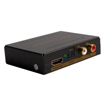 

HDMI Audio Extractor Converter 5.1CH Audio Splitter 1080P Stereo Analog HDMI to HDMI Optical SPDIF RCA L/R Adapter Converters(EU