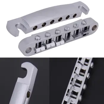 

Roller Saddle Tune-O-Matic Bridge Tailpiece for Les Paul LP Guitar