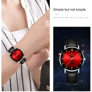 

Zegarek Damski Women Watches Alloy Leather Belt Quartz Wrist Watch Creative Exquisite Fashion Clock Watch Reloj Mujer Relogio