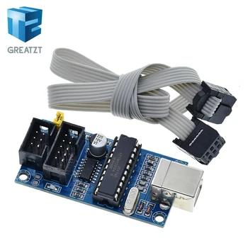 

GREATZT 1Set USBTiny USBtinyISP AVR ISP Programmer Bootloader For Meag2560 UNO R3 With 10pin Programming Cable