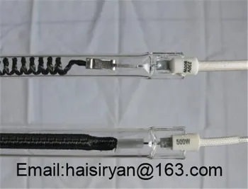 

Quartz halogen infrared heating lamps with Gold reflection