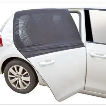 

1 pair of car black gauze side curtain side window sunshade summer sunscreen mosquito blind shade hood