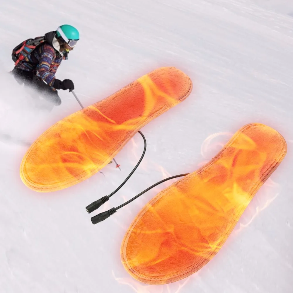 USB стельки с электрическим подогревом для ног, теплые ботинки, обувь, зимние уличные лыжные стельки для утепления, водонепроницаемые теплые перчатки