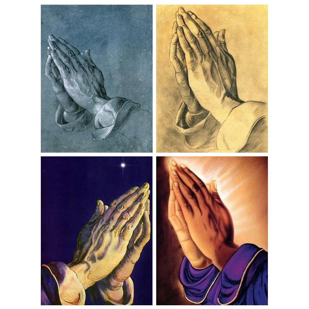 MTEN DIY Diamond Painting Religion Hand 5D Full Square/Round Drill Embroidery Mosaic Decor For Home Wall Art Gift | Дом и сад