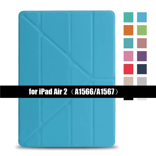 Чехол для IPad Air Flip Stand Case для Ipad 5 6, чехол из искусственной кожи для IPad Air 2 Smart Cover для Ipad Air 1 - Цвет: Blue for ipad air2