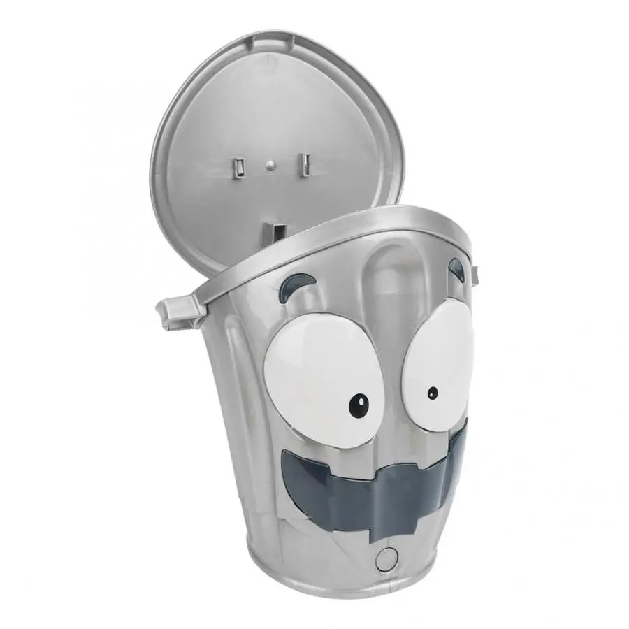 Indoor Electric Crazy Moving Trash Can Running Trash Can Paper Throw Toys Fun Decompression Toy Joke Toy