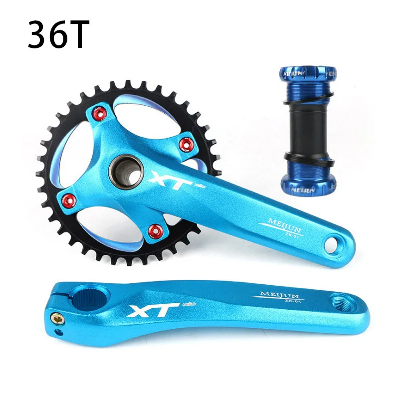 MEIJUN MTB велосипед горный велосипед цепь 34 T-38 T W/Нижний Кронштейн Cranks набор