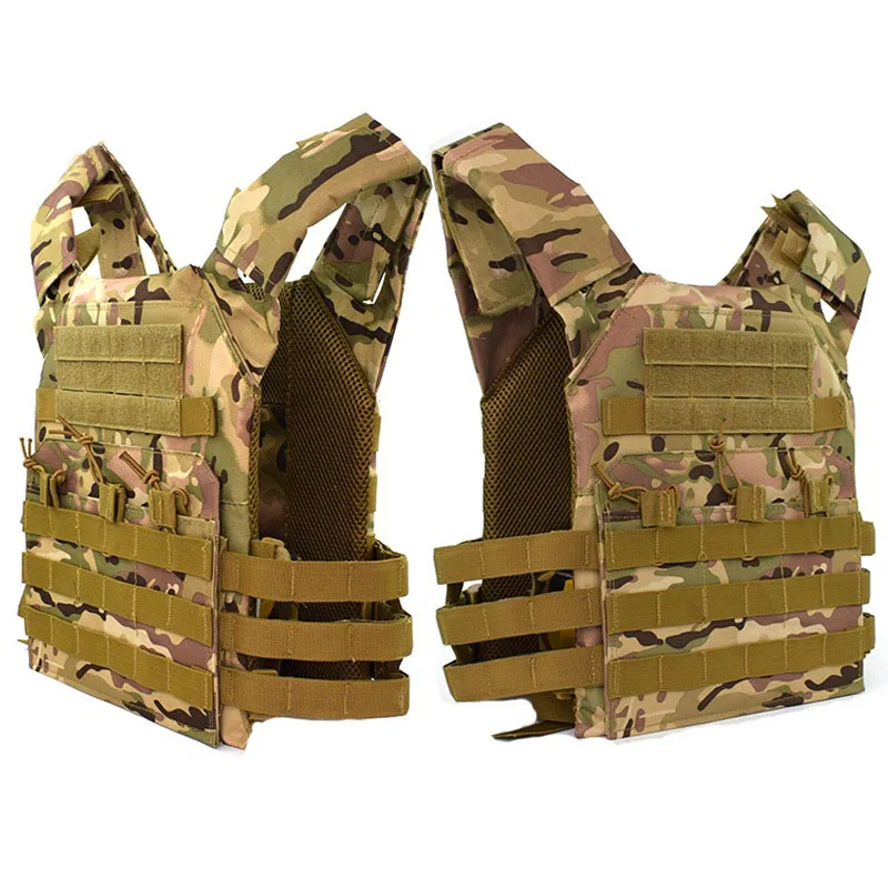 Men Tactical Vest Multi-pocket Outdoor Special forces Military Training CS Waistcoat Protective Modular Security Vest Hunting
