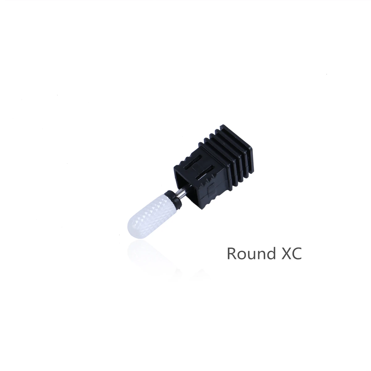 Одиночная дрель для ногтей керамическая головка шлифовальные виды форм шлифовальный инструмент машина замена бит Высокое качество инструменты для дизайна ногтей - Color: Round XC