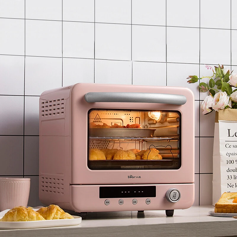 Household 20L Electric Oven for Bread Mini Oven Toaster Cyclone Steam Electric Pizza Multifunction Breakfast Machine 220V