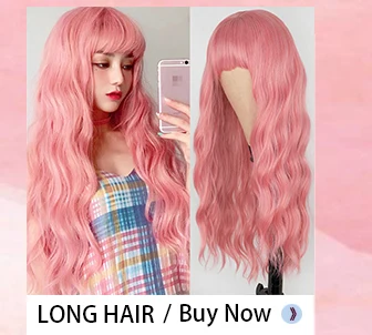 Synthetic Hair Pink and Black Wig Long Straight hair Cosplay Wig Two Tone Ombre Color Women Wigs