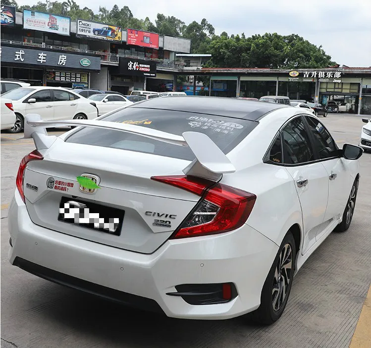 Тип-R СТИЛЬ ABS пластик краска цвет задний багажник спойлер Подходит для Honda Civic хэтчбек