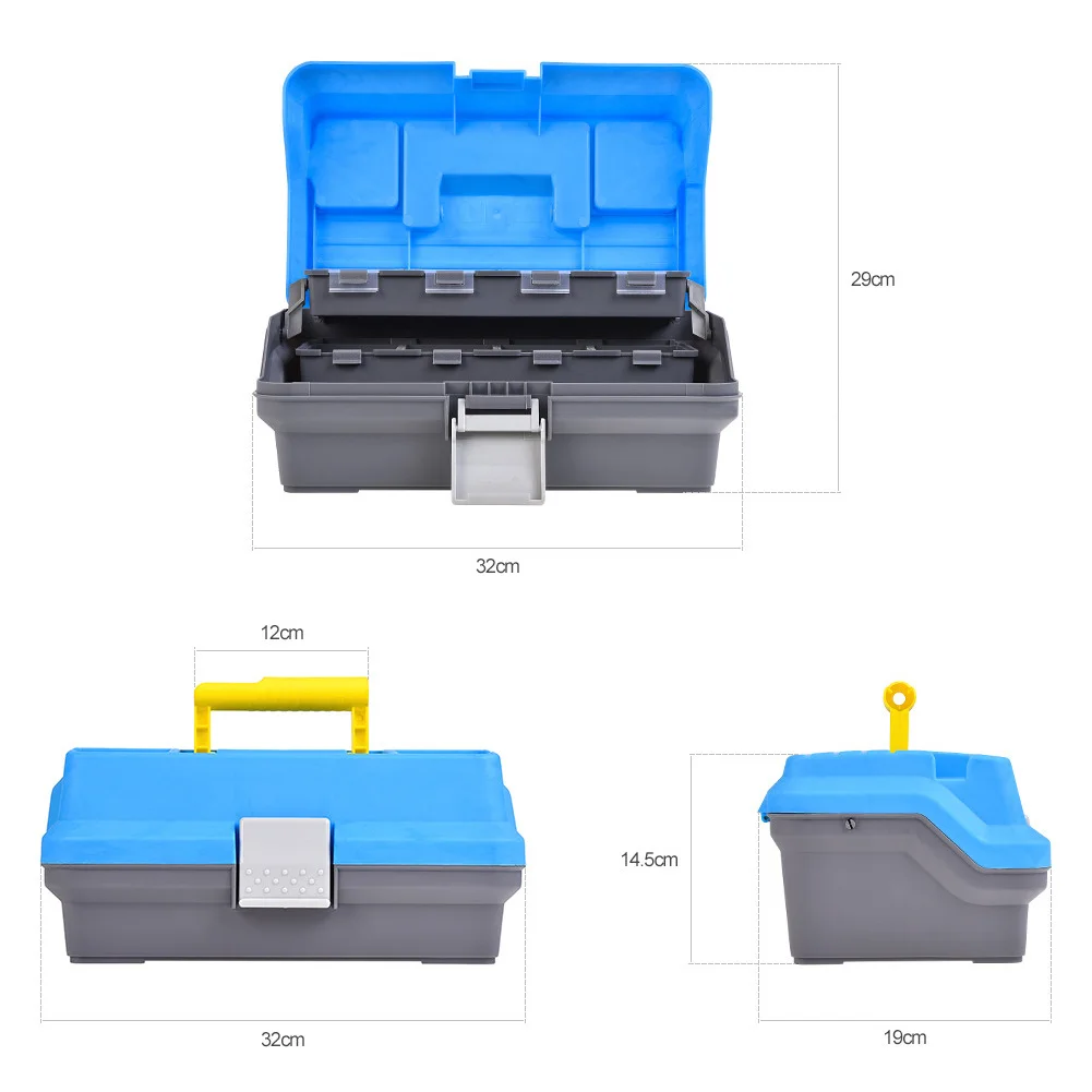 Рыболовные снасти Коробка Для Хранения Чехол 3 слоя аксессуары Органайзер несколько сеток ручной инструмент ABS нетоксичный переносной легкий