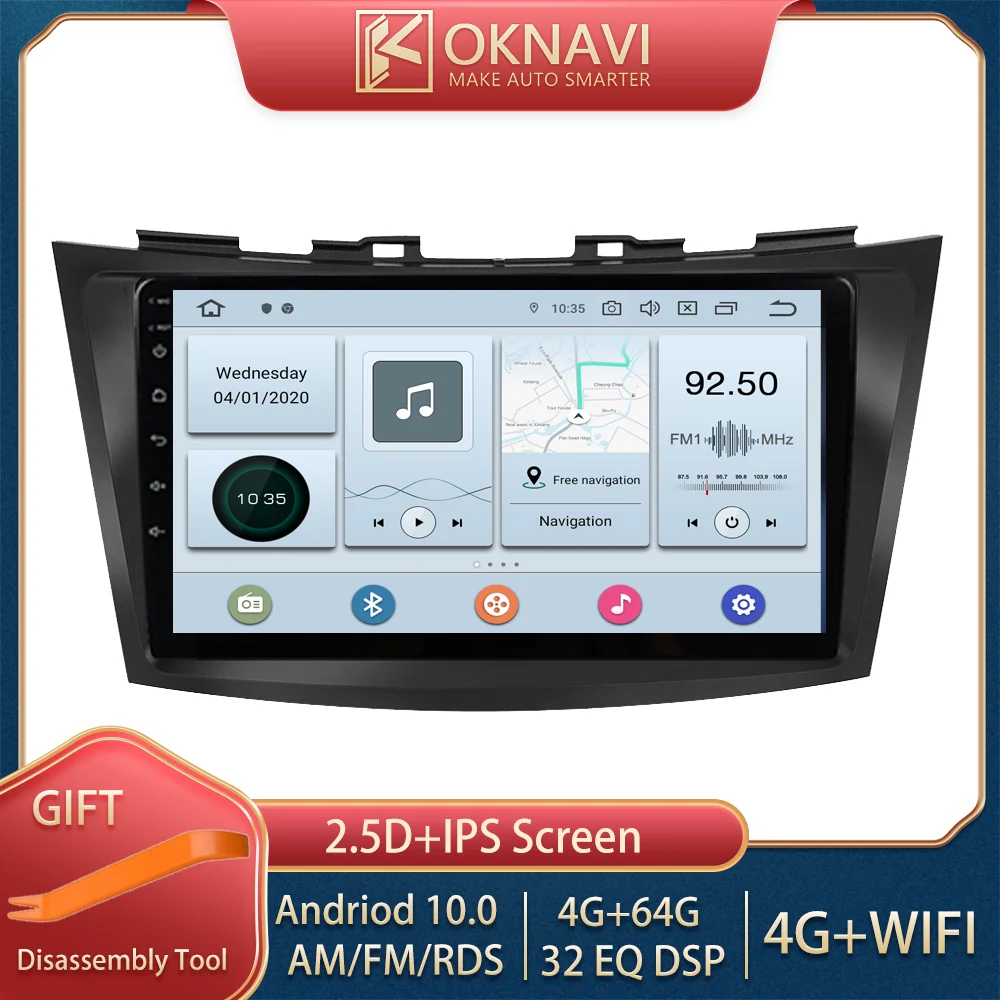 

for Suzuki Swift Car Radio 2011-2015 Multimedia Player GPS Navigation 2 Din Android 10.1 Auto PX5 PX6 Car Audio Touch Screen