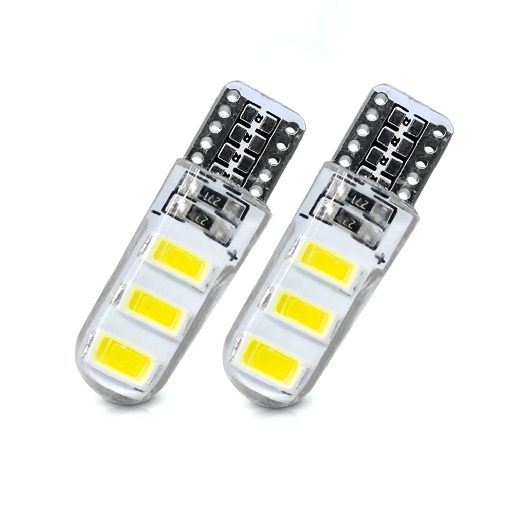 T10 194 168 w5w 6 smd 5630 5730 светодиодный водонепроницаемый силикагелевый клиновидный