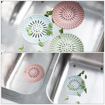 

1Pc Silicone Sink Drain Filter Bathtub Hair Catcher Stopper Trapper Drain Hole Filter Strainer for Bathroom Kitchen Toliet