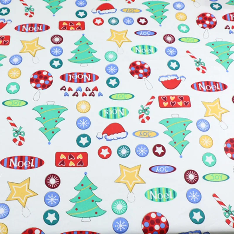 Рождественская хлопчатобумажная ткань с принтом для квилтинга детей, Лоскутная Ткань, сделай сам, для шитья жира, материал для ребенка и ребенка