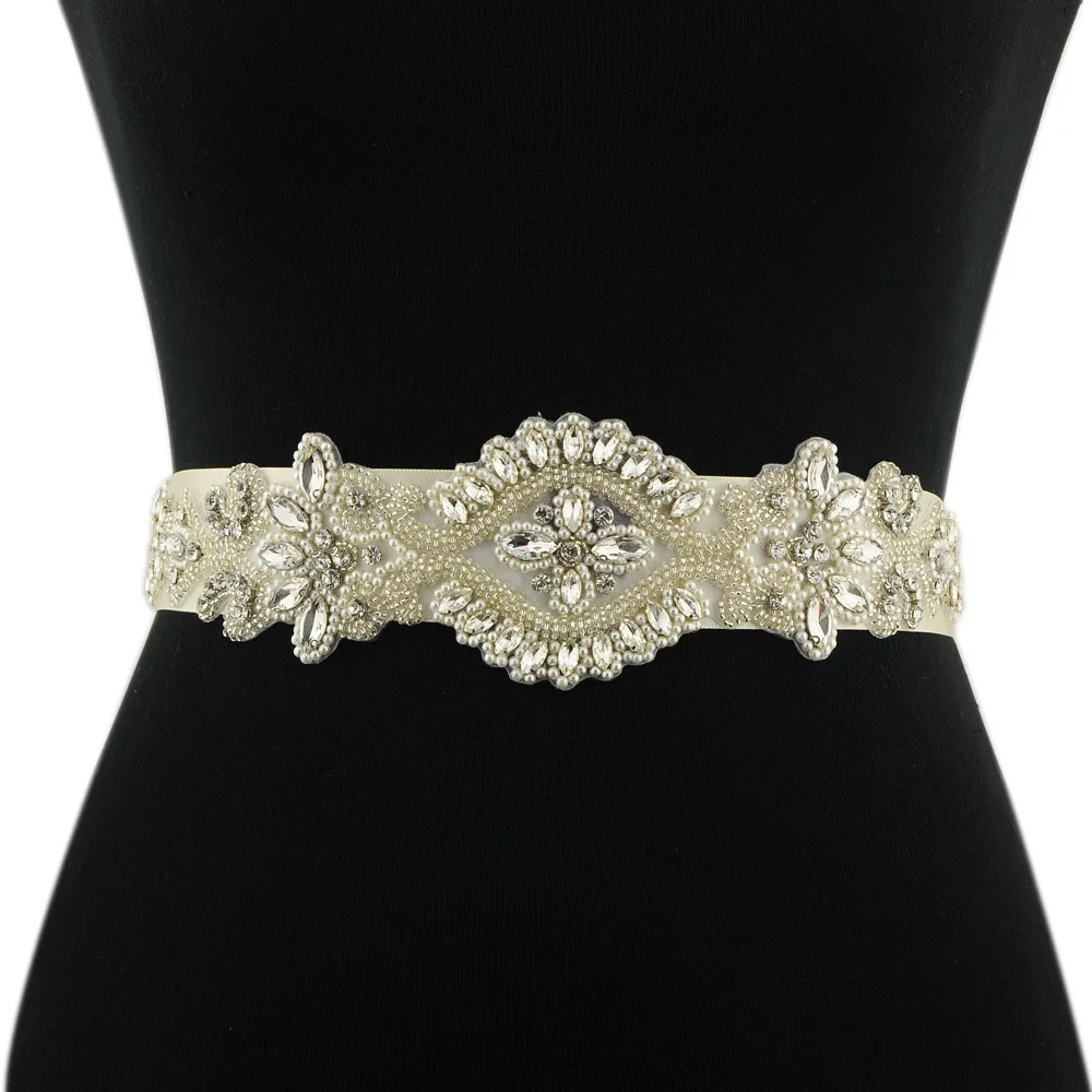 TRiXY S339 высокое качество Кристаллы Стразы Свадебные Ремни бисер свадебный пояс свадебное платье пояс Свадебные аксессуары Свадебный Пояс