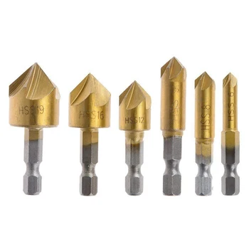 

23Pcs/set Countersink Drill Bit Set Screw Woodworking Chamfer Tool Drilling Set