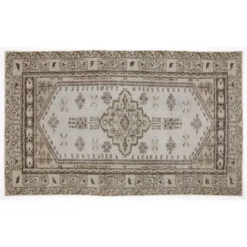 

Handmade Beige Vintage English English Area Rug 160x260 Cm-5'3''X8'6''