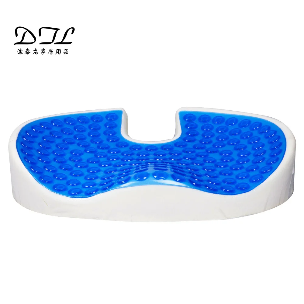 Gel Cushion Gel Seat Cushion Hip Cushion Memory Foam Mat round Cushion Seat Cushion Office Ice Pad