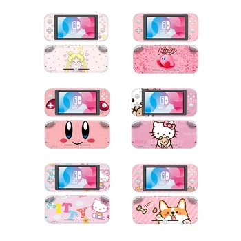 

Animal Crossing Kirby Protective Screen Skin Protector Sticker for Nintendo Switch Lite NS Mini Console Hello Kitty Decal Case