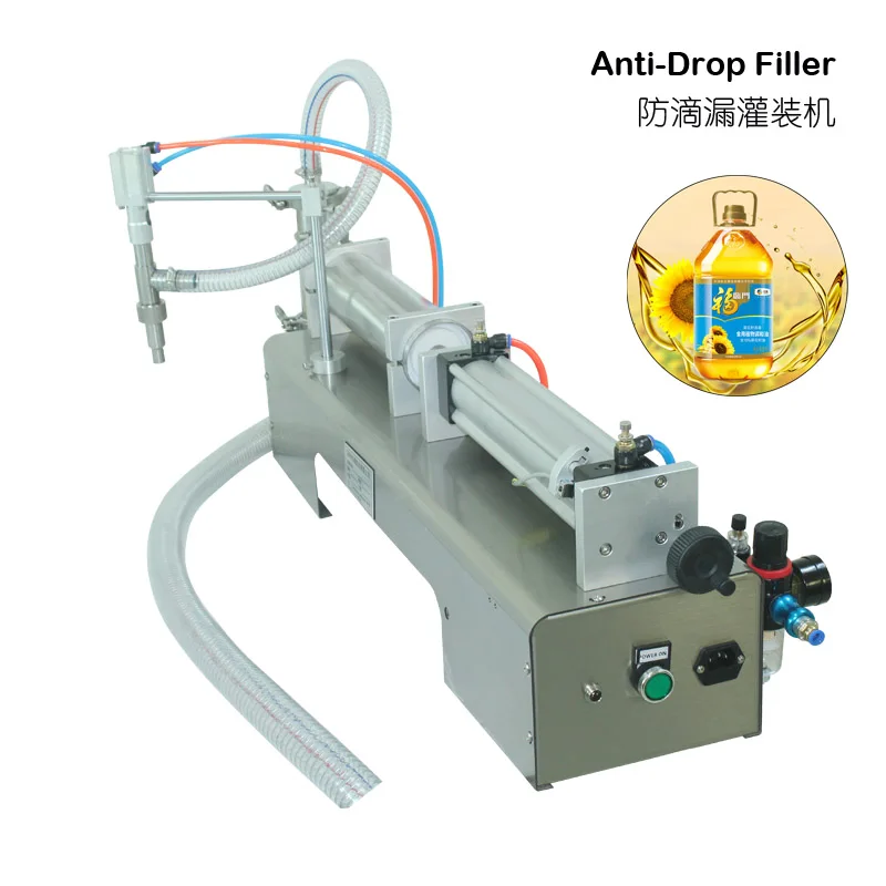 Anti-Drop Vulmachine Voor Vloeibare Spul Pneumatische Zuigervuller Semi-Auto Bottelen Apparatuur Alle Bereik Filler Met airtac Cyl