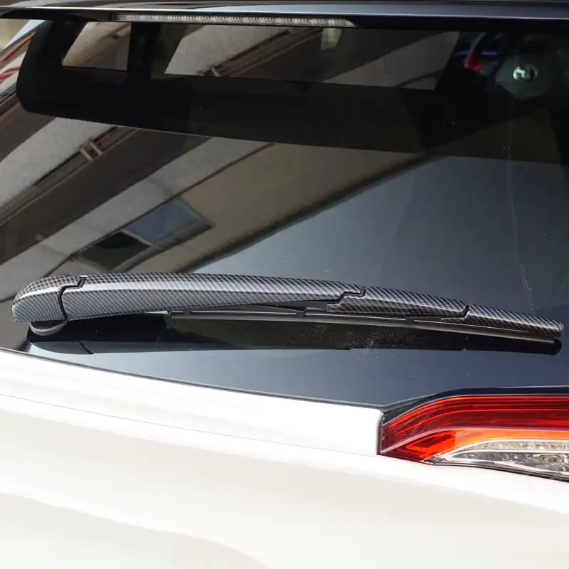Carbon Fiber Rear Wiper Trim Cover For Toyota Chr 18 Accessories Exterior Rear Wiper Sticker For Toyota C Hr 17 18 19 Chromium Styling Aliexpress