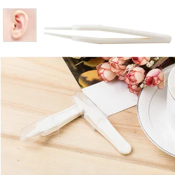 

Newborn Baby Safety Safe Care Infant Ear Nose Navel Plastic Tweezers Plastic Cleaner Clip