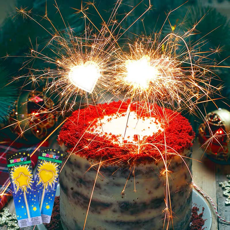 花火の形をしたキャンドル 17cm ロマンチックな星の形をした美しいキャンドル 結婚式や誕生日パーティーの装飾 ケーキの詰め物 Aliexpress Home Garden