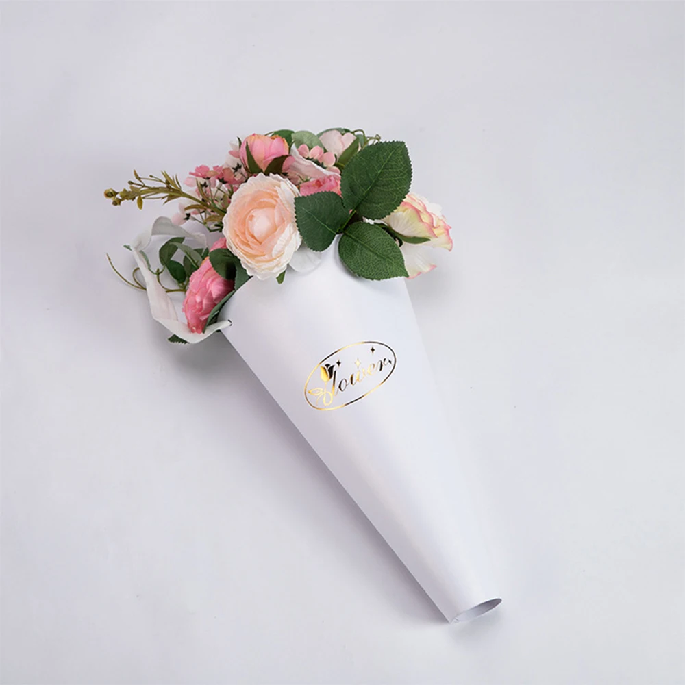 

Creative Flower Paper Boxes Party Gift Cardboard Paper Packaging Box Folding Dried Flowers Gift Bag for Festival Party Decor