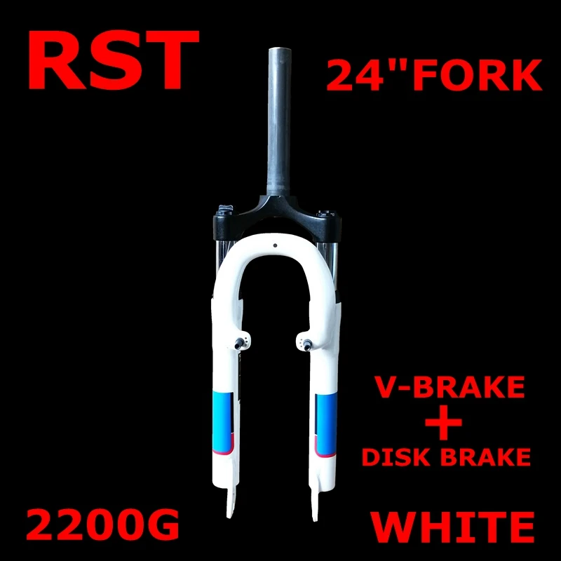 Rst 自転車フォーク24インチ マウンテンバイクフォーク サスペンション Mtb 手動制御 合金 ディスクブレーキとvブレーキオイル 10mmqr Bicycle Fork Aliexpress